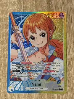 Nami (Alternate Art) Leader OP11-041 A Fist of Divine Speed Foil One Piece CCG - Image 1
