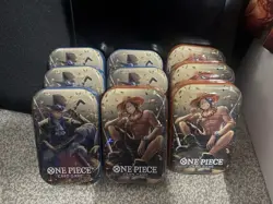 One Piece Tin Pack Set Vol 2 Lot Of 9 | TS-02 OP-13 | Factory Sealed Ships Fast - Image 1