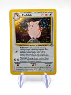 Clefable 1/64 Holo Rare Unlimited Jungle Set 1999 - Pokemon Card TCG (NM) - Image 1
