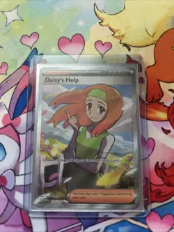 Pokemon TCG Daisy's Help Scarlet & Violet Trainer Holo Ultra Rare Card 195/165 - Image 1