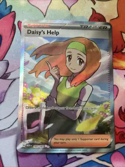 Pokemon TCG Daisy's Help Scarlet & Violet Trainer Holo Ultra Rare Card 195/165 - Image 3