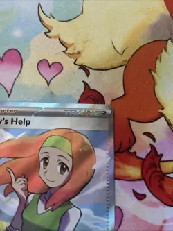 Pokemon TCG Daisy's Help Scarlet & Violet Trainer Holo Ultra Rare Card 195/165 - Image 4