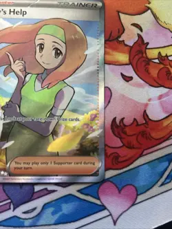 Pokemon TCG Daisy's Help Scarlet & Violet Trainer Holo Ultra Rare Card 195/165 - Image 5