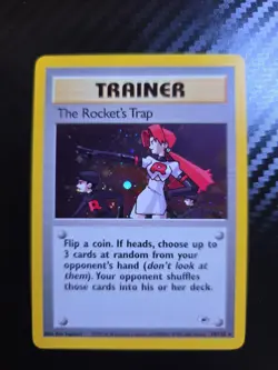 The Rockets Trap Trainer Holo Card Gym Heroes 19/132 - Image 1