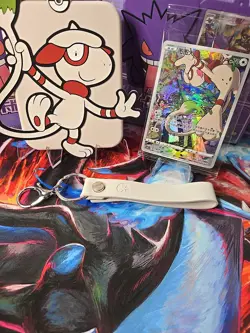 Pokemon TCG Card Display Key Chain Smeargle Chinese Sword & Shield - Image 4