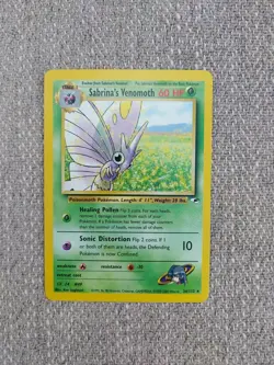 Pokemon TCG Gym Heroes Sabrina's Venomoth Non-Holo Card 34/132 MINT - Image 1