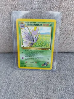 Pokemon TCG Gym Heroes Sabrina's Venomoth Non-Holo Card 34/132 MINT - Image 5