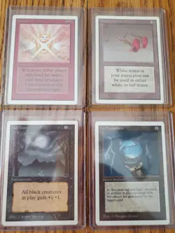 MAGIC THE GATHERING Lot of Four (4) UNLIMITED Cards Very Nice Condition - Image 1
