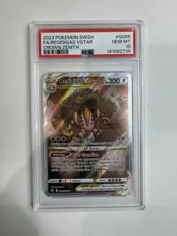 Regigigas VSTAR Crown Zenith: Galarian Gallery Ultra Rare Card GG55/GG70 PSA 10 - Image 1