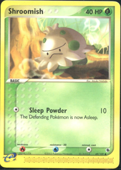 SHROOMISH 69/109 - NON-HOLO EX Ruby and Sapphire - e-READER Pokemon Card - NM - Image 1