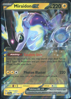 Miraidon EX Double Rare Card 081/198 Pokemon TCG Svi Scarlet & Violet NM - Image 1