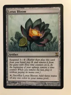 LOTUS BLOOM - Time Spiral #259, Add three mana of any color to your mana pool !! - Image 1