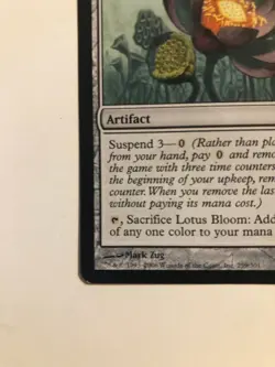 LOTUS BLOOM - Time Spiral #259, Add three mana of any color to your mana pool !! - Image 4