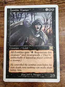 Zombie Master NM Some Warp/Stain ⭐6th Sixth Edition ⭐12 HQ PICS ⭐Rare 1999 Magic - Image 1