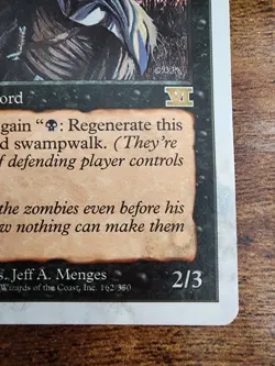 Zombie Master NM Some Warp/Stain ⭐6th Sixth Edition ⭐12 HQ PICS ⭐Rare 1999 Magic - Image 5