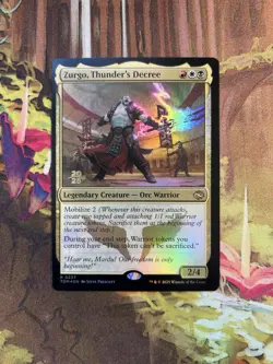 Zurgo, Thunder's Decree - Foil Prerelease Promo TDM NM MTG - Image 1