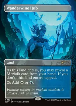 Wanderwine Hub - Rainbow Foil NM, English MTG Secret Lair Drop Series - Image 1