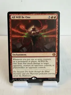 MTG All Will Be One Enchantment Mythic Red Phyrexia: AWBO Regular #118 - Image 1