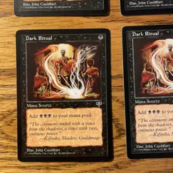 MTG: Mirage 4X Dark Ritual NM - Crisp - Magic The Gathering - Image 5