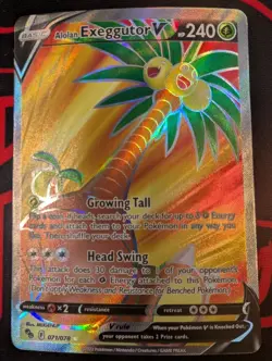 Alolan Exeggutor V (Full Art) 071/078 Pokemon GO Holo - Image 1