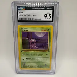 Pokemon Card Grimer 48/62 Fossil 1st Edition - CGC 9.5 Gem Mint - Image 1