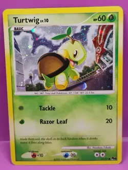 Turtwig 017/017 Pop Series 6 Holo Mid-Era Pokemon Card - Image 1