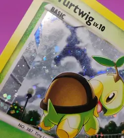 Turtwig 017/017 Pop Series 6 Holo Mid-Era Pokemon Card - Image 3