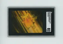 RARE 2000 Pokemon PIKACHU 3D Pika-0018D WATER BLAST SGC 8! Lenticular - Image 1