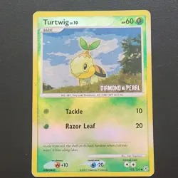 Pokemon Turtwig 103/130 Reverse Holo Diamond & Pearl Burger King Promo TCG Card - Image 1