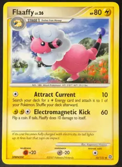 Pokemon Card Flaaffy LV.26 Secret Wonders 50/132 NEAR MINT Non-Holo Uncommon TCG - Image 1