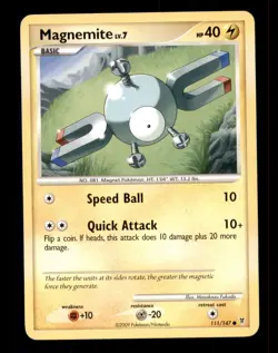 2X Pokemon Card Magnemite LV.7 Supreme Victors 111/147 MODERATELY PLAYED Common! - Image 1