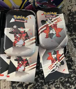 LARGE Pokemon TCG ETB/Tin Pokeball Lot EMPTY Boxes - W Stickers / Promos Holders - Image 5