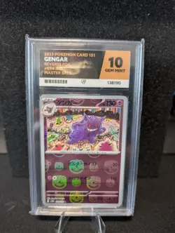 Japanese 151 - Gengar #094/165Master Ball R. Holo - Graded ACE 10 Pokemon Card - Image 1