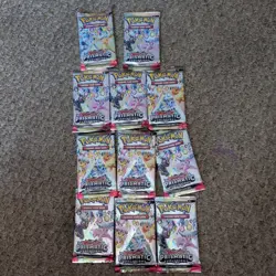 Pokemon TCG Scarlet & Violet Prismatic Evolutions Booster Packs Lot of 11 - Image 1