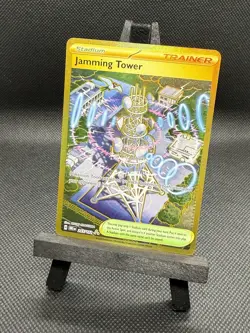 Jamming Tower 243/182 Sv10: Destined Rivals Gold Hyper Rare Pokemon TCG - Image 2