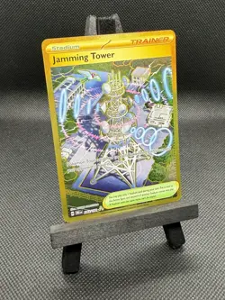 Jamming Tower 243/182 Sv10: Destined Rivals Gold Hyper Rare Pokemon TCG - Image 4