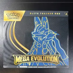 Pokemon TCG Mega Evolution Lucario ETB Elite Trainer Box Sealed - Image 1