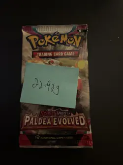 Heavy 22.92g Pokemon Sealed Paldea Evolved Booster Pack - Image 4