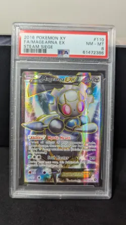 PSA 8 2016 Pokemon XY Magearna EX Steam Siege Graded #110 - Image 1