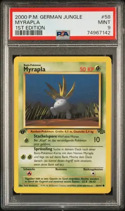 Myrapla 1. Edition #58 | Pokemon Jungle Deutsch | PSA 9 - Image 2