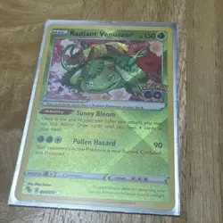 Pokemon Radiant Venusaur 004/078 Pokemon Go NM Holo - Image 1