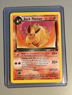 1st Edition Dark Flareon 35/82 Pokemon Team Rocket LP/NM - Image 1