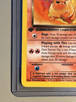 1st Edition Dark Flareon 35/82 Pokemon Team Rocket LP/NM - Image 5