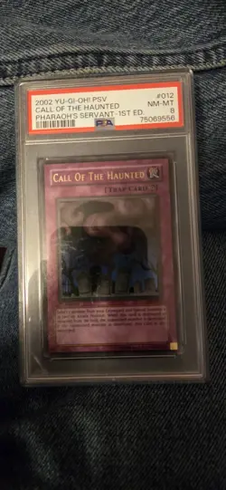 Konami Yu-Gi-Oh! Call of the Haunted PSV-012 1st Edition Ultra Rare PSA 8 - Image 1