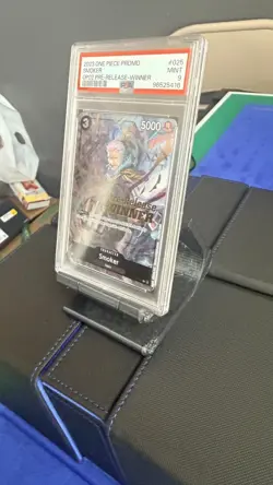 2023 ONE PIECE PROMOS PARAMOUNT WAR PRE-RELEASE-WINNER #025 SMOKER PSA 9 - Image 4