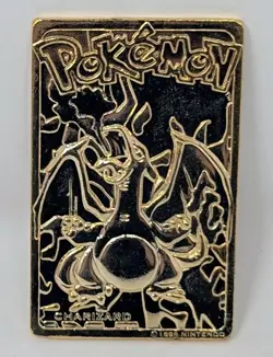 Charizard #6 Pokemon 24k Gold Plated 1999 Burger King Promo Card w/ Pokeball! - Image 2