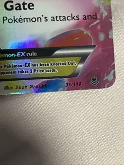 Phantom Forces M Gengar EX Holo Rare Pokemon Card 35/119 2014 TCG PSA 10 - Image 3