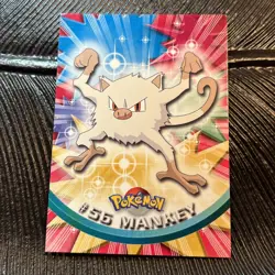 Mankey 56 - Topps Series Pokemon Card - Image 1