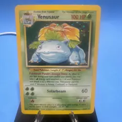Pokemon TCG Venusaur Base Set Holo Unlimited Rare Card 15/102 - Image 1