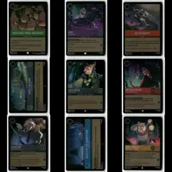 9-Card Disney Lorcana Lot - Whispers in the Well - All Foils - Image 1